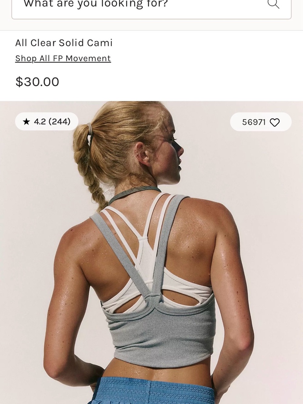 FP Movement- Grey, M/L - Picture 5 of 5